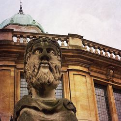 Low angle view of statue