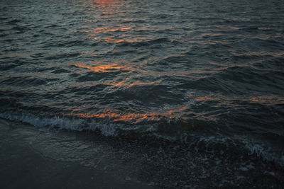 High angle view of sea