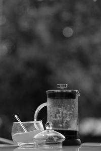 Close-up of coffee on table