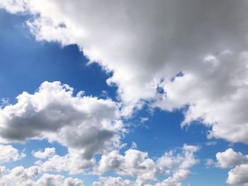 Low angle view of clouds in sky