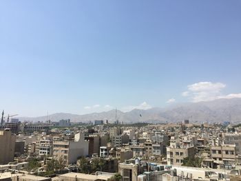 High angle view of cityscape