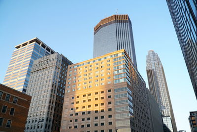 Low angle view of buildings against sky