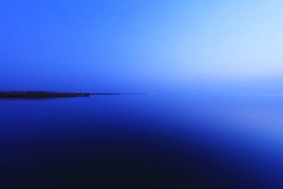 Scenic view of calm blue sea