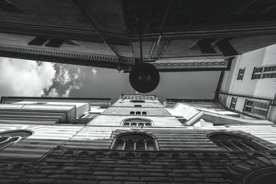 Low angle view of built structure against sky