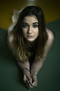 Portrait of young woman