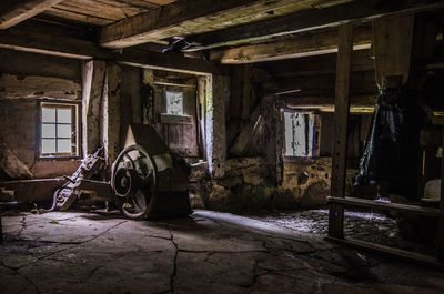 View of abandoned building