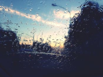 Rain drops on glass