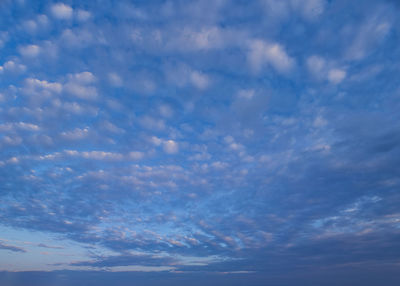 Low angle view of clouds in sky