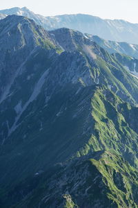 Scenic view of dramatic landscape