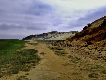 Scenic view of landscape against sky