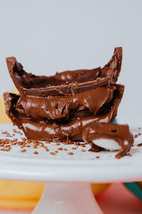 Close-up of chocolate cake