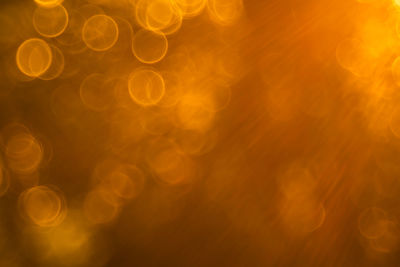 Defocused image of illuminated lights