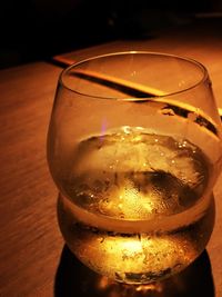 Close-up of drink on table