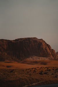 Scenic view of desert against sky