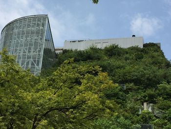 Low angle view of building against sky