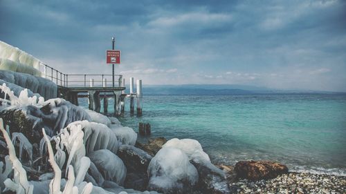 Scenic view of sea against sky