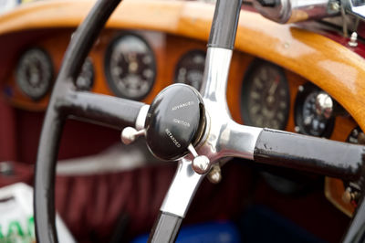 Close-up of vintage car