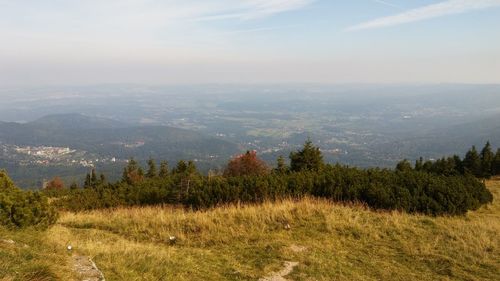 Scenic view of landscape against sky