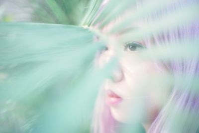 Close-up of young woman