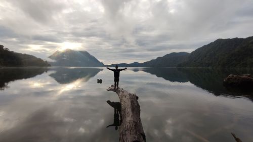 Beautiful lake at an altitude of 1950 meters above sea level