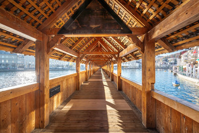 Pier on beach