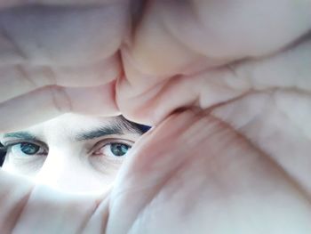 Close-up portrait of man