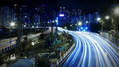 City street at night