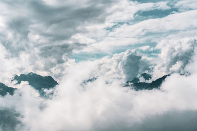 Low angle view of clouds in sky