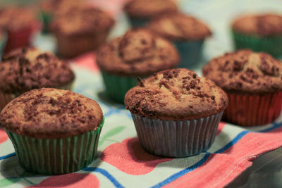 Close-up of cupcakes