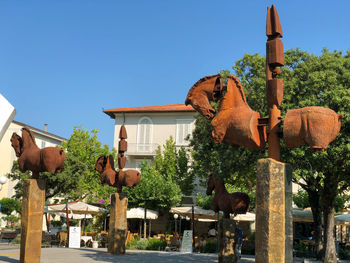 View of a horse against the sky