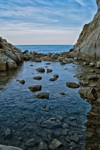 Scenic view of sea against sky