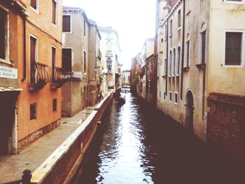 Canal along buildings