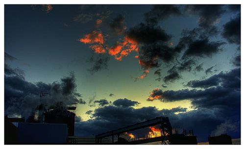 Low angle view of cloudy sky