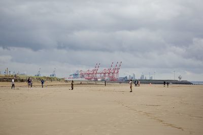 Group of people on beach