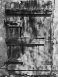 Old wooden door