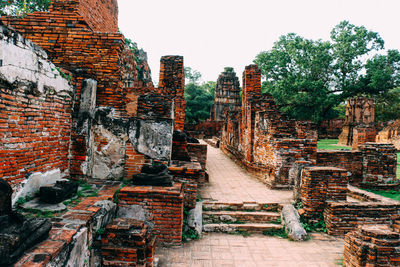 Panoramic view of old building against sky