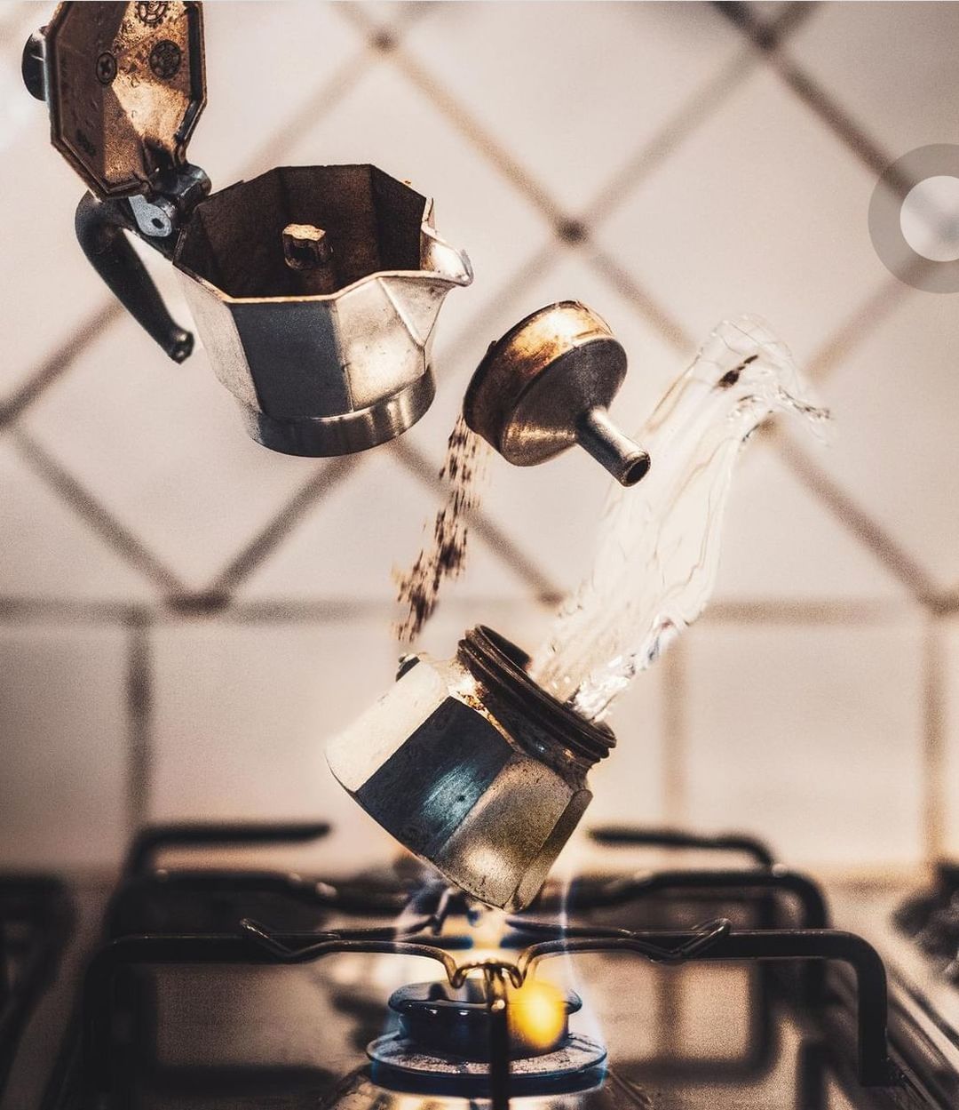 black, lighting, indoors, light, no people, focus on foreground, iron