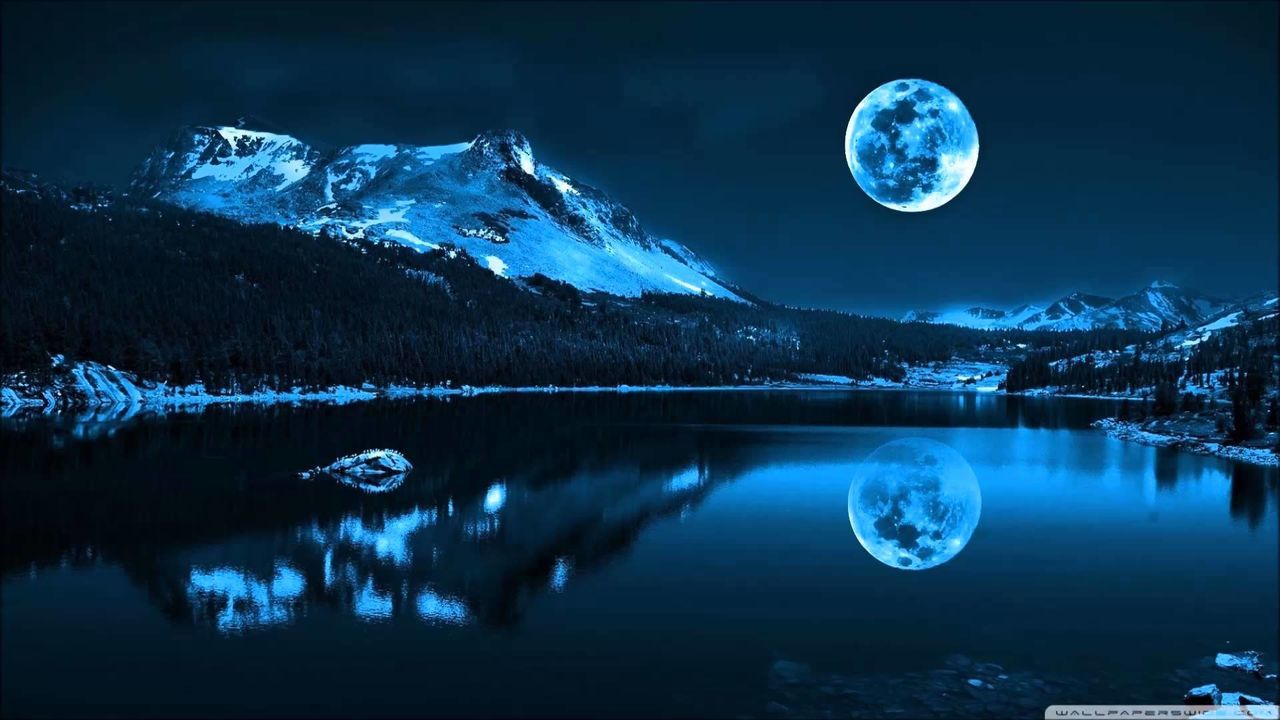 night, water, reflection, moon, astronomy, blue, beauty in nature, tranquil scene, scenics, tranquility, waterfront, sky, lake, illuminated, nature, star - space, full moon, idyllic, planetary moon, river