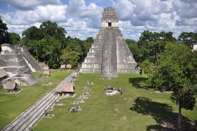 Temple at tikal national park