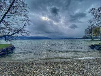 Scenic view of sea against sky