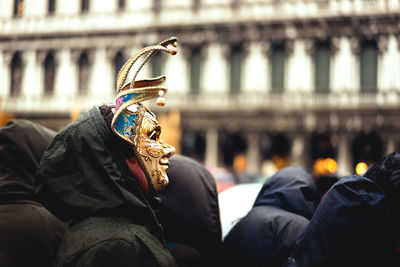 People in mask at carnival