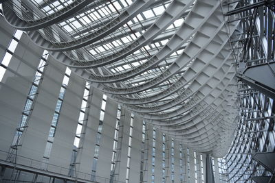 Low angle view of modern staircase