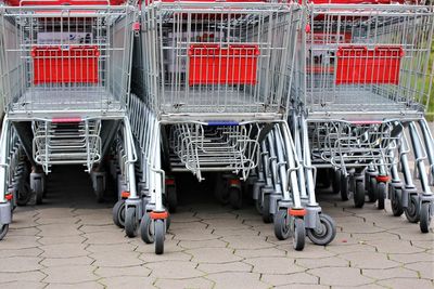 View of shopping cart