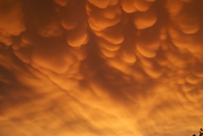 Full frame shot of orange sky