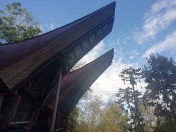 Low angle view of building against sky