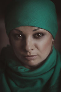 Close-up portrait of young woman