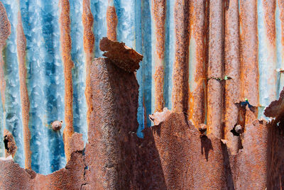 Close-up of rusty metal