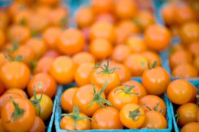 Close-up of tomatoes for sale in market