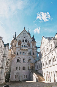 Low angle view of buildings against sky