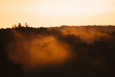 Scenic view of sunrise